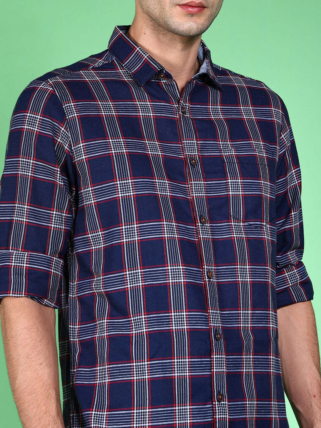 Shop Men Checked Shirt Online.