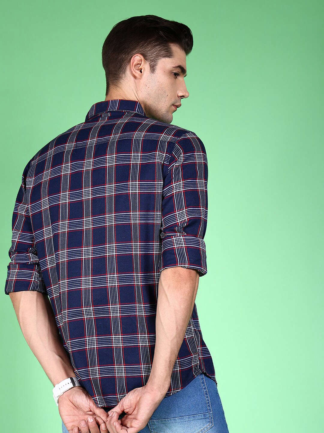 Shop Men Checked Shirt Online.