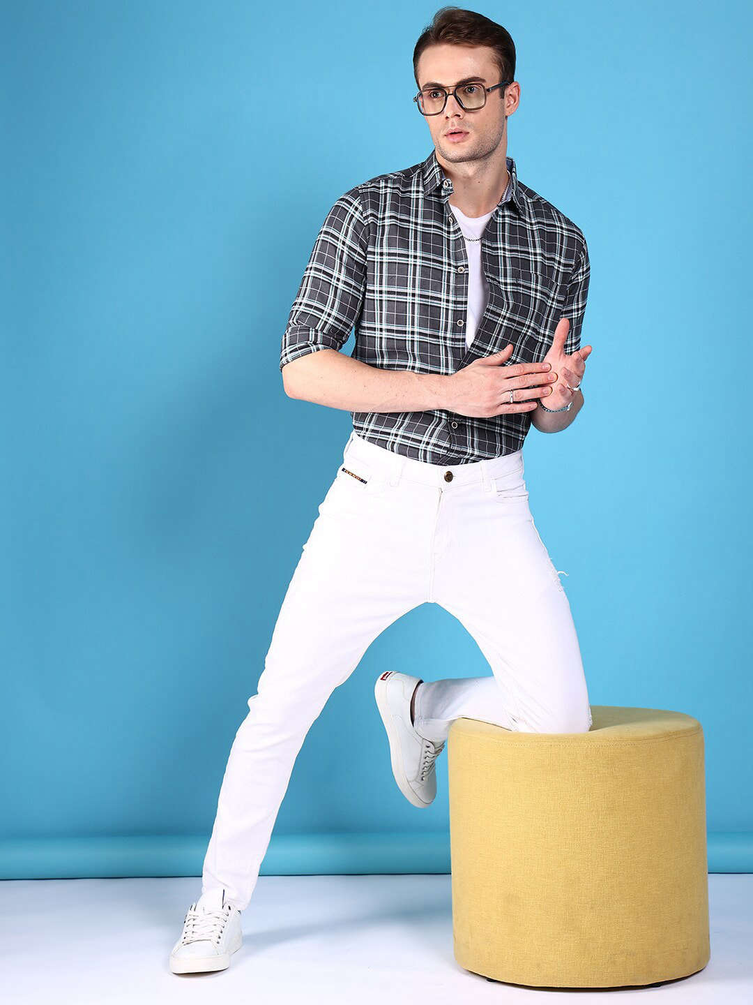 Shop Men Checkered Shirt Online.