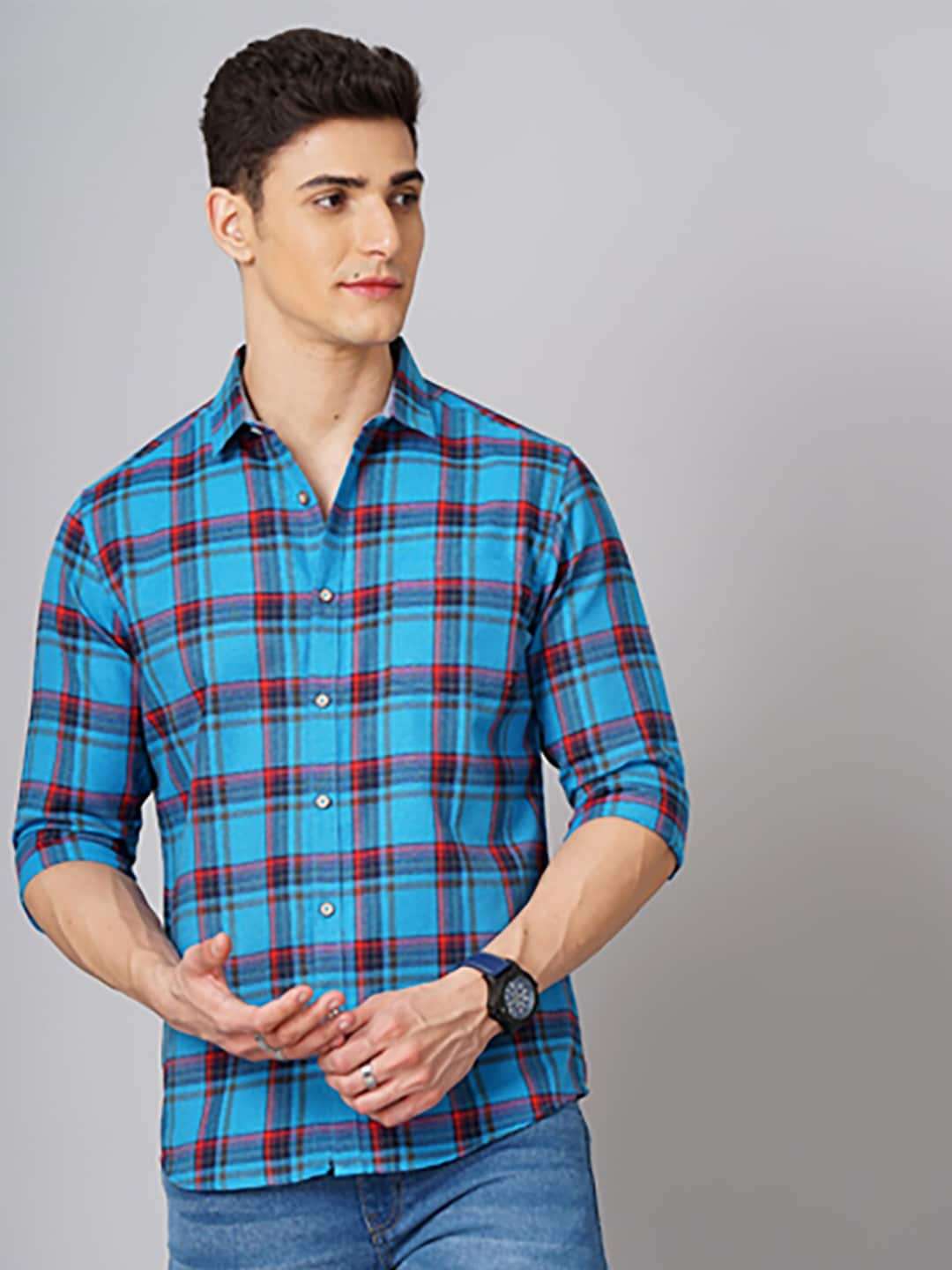 Shop Men Check Shirt Online.