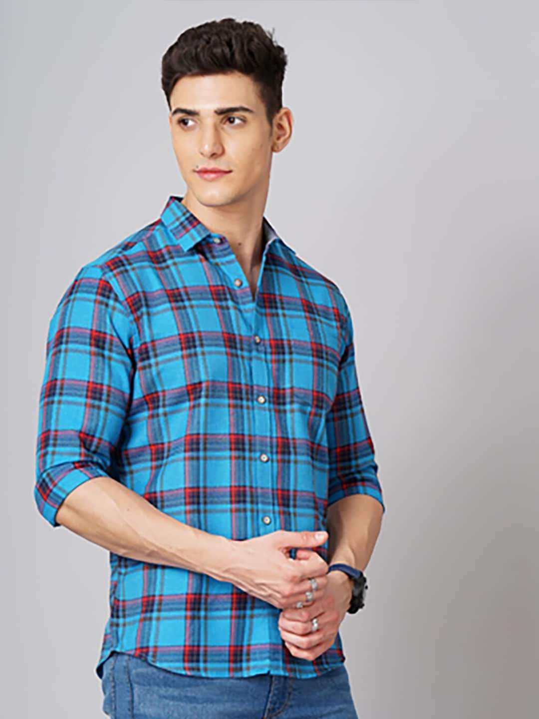 Shop Men Check Shirt Online.