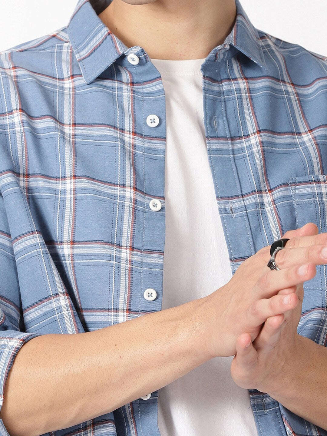 Shop Men Checked Shirt Online.