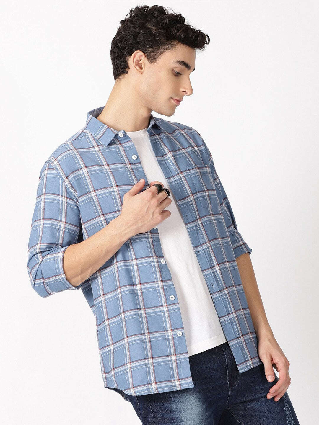 Shop Men Checked Shirt Online.