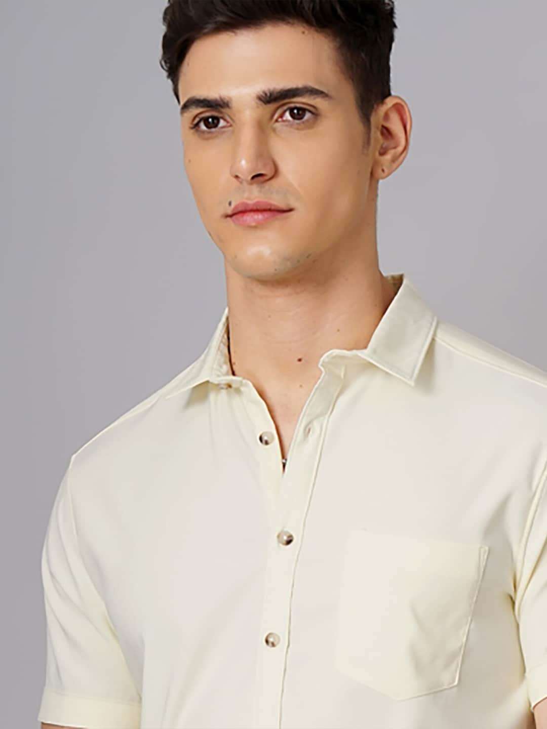 Shop Men Shirt Solid Online.