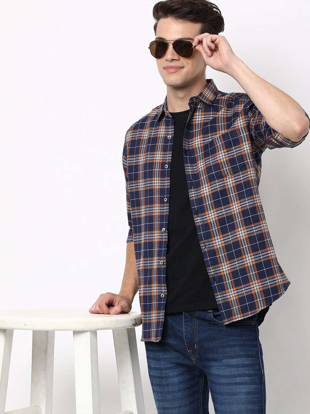 Shop Men Check Shirt Online.