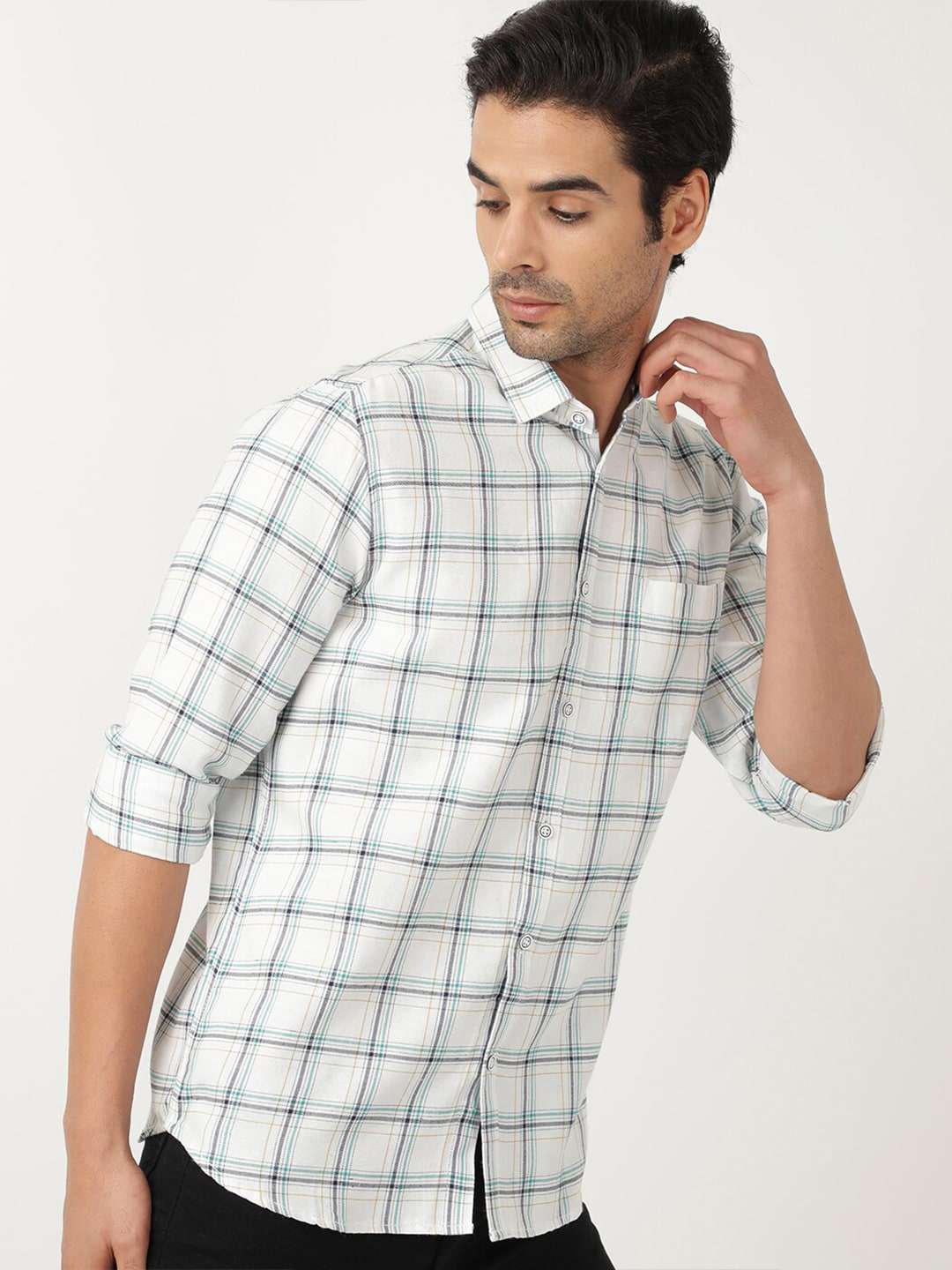 Shop Men Checked Shirt Online.