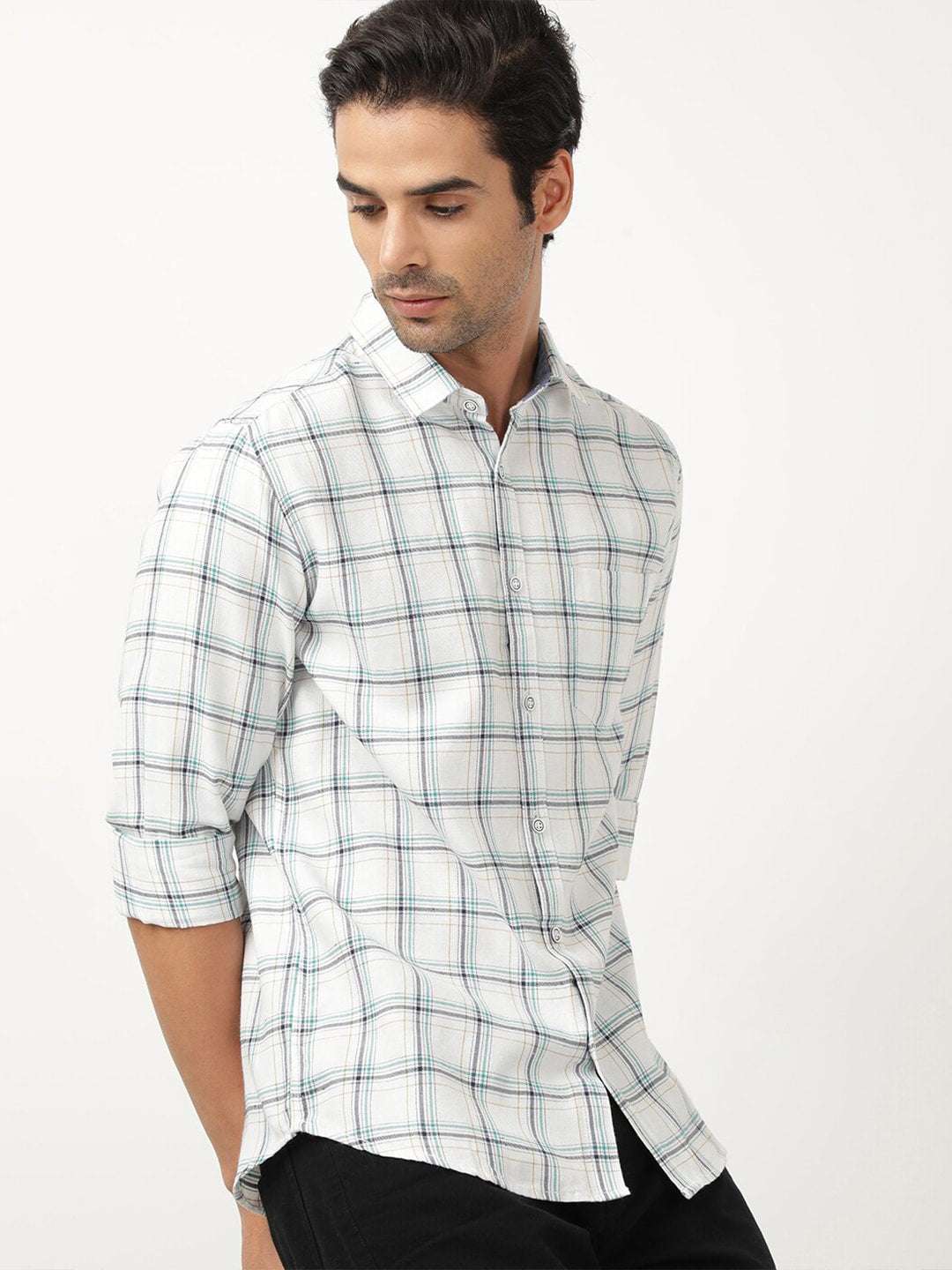 Shop Men Checked Shirt Online.