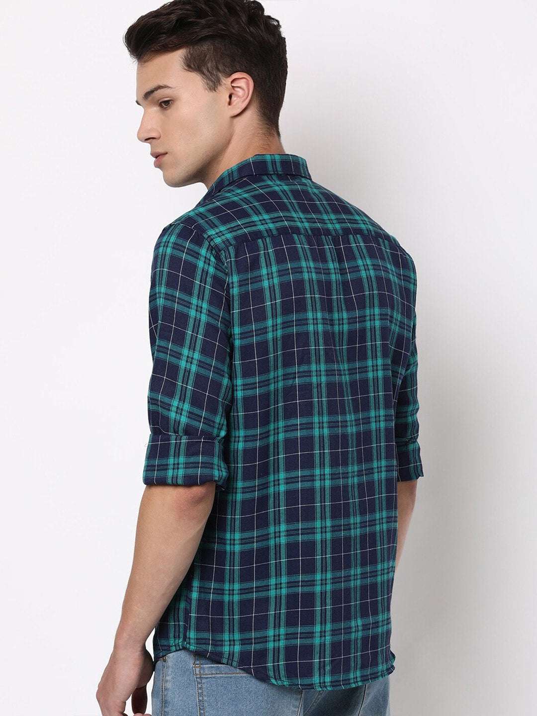 Shop Men Checked Shirt Online.