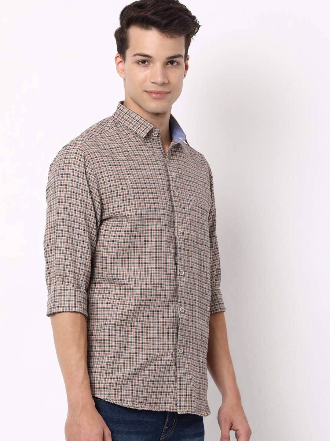 Shop Men Checked Shirt Online.