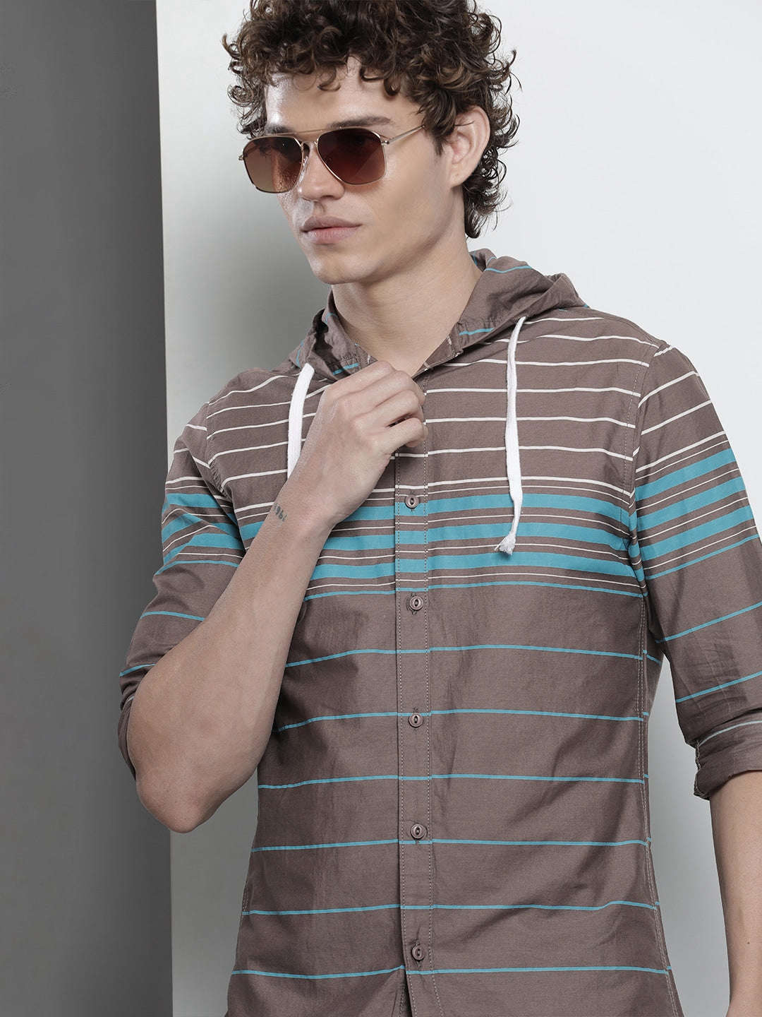 Shop Men Striped Casual Shirt Online.