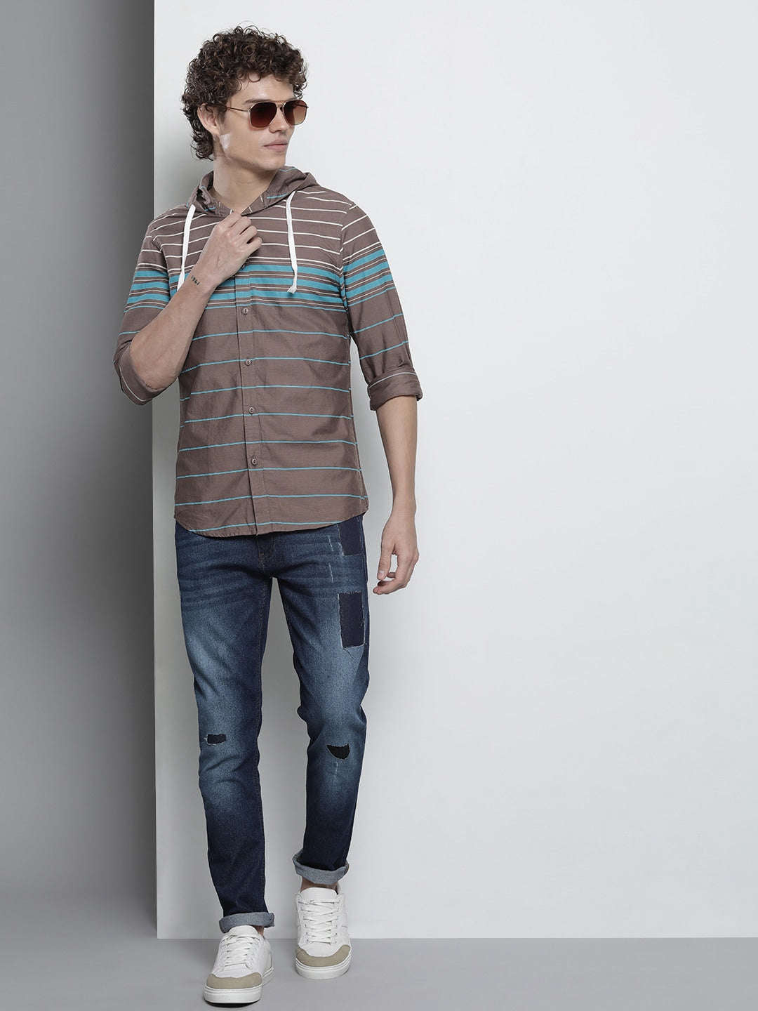 Shop Men Striped Casual Shirt Online.