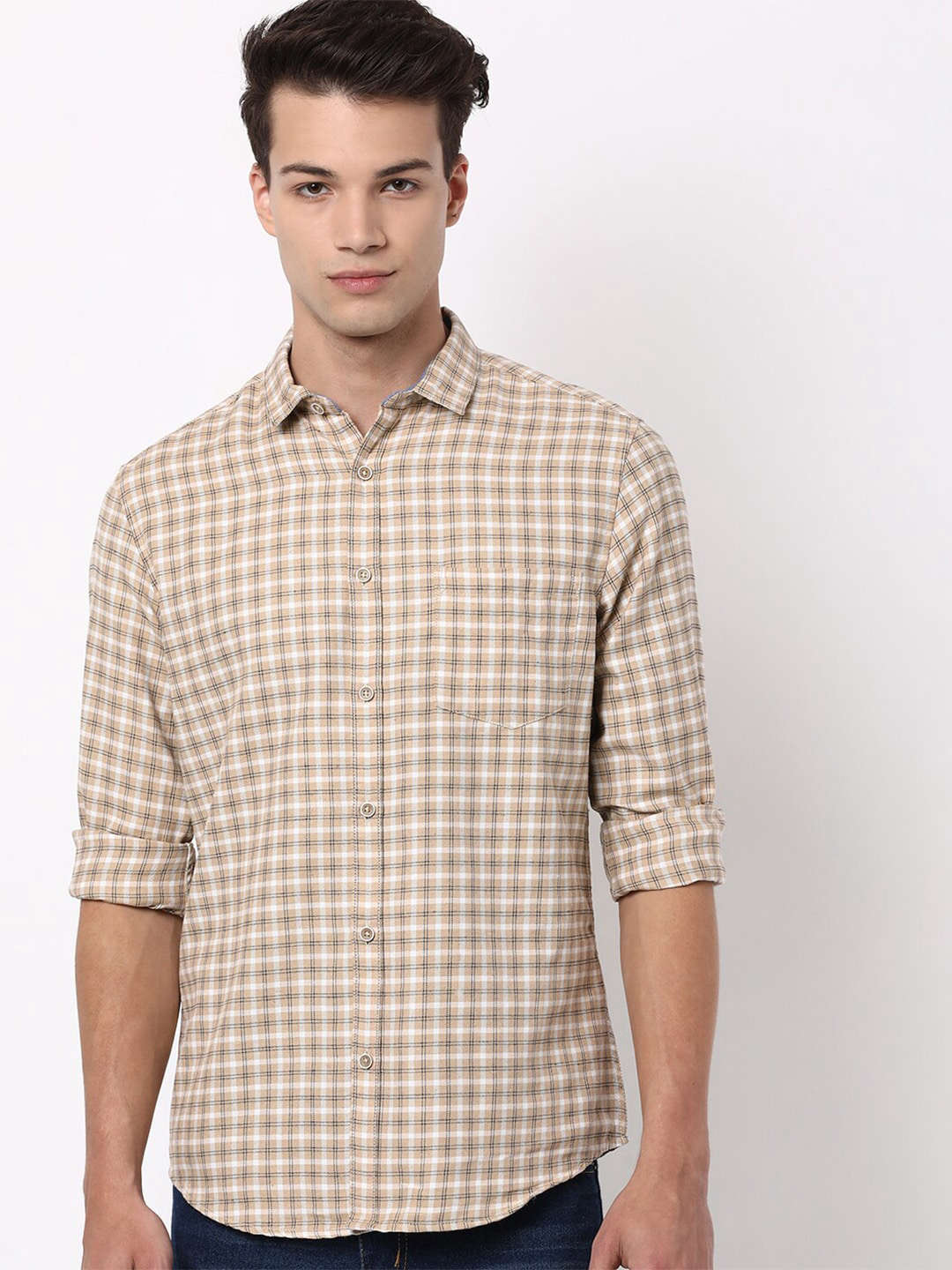 Shop Men Checkered Shirt Online.