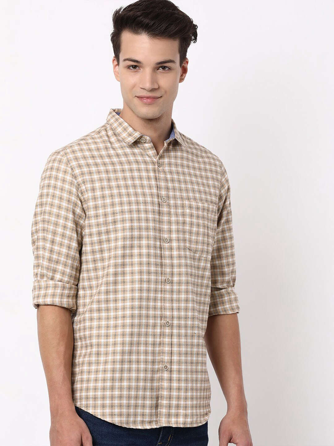 Shop Men Checkered Shirt Online.