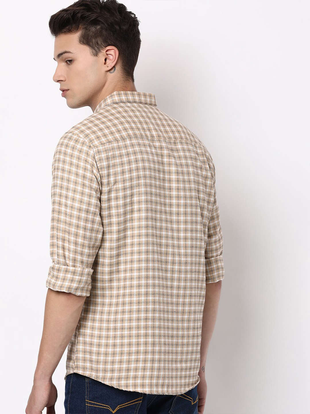 Shop Men Checkered Shirt Online.