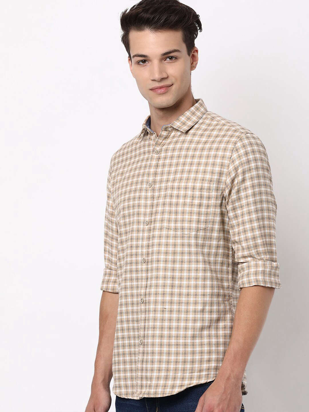 Shop Men Checkered Shirt Online.