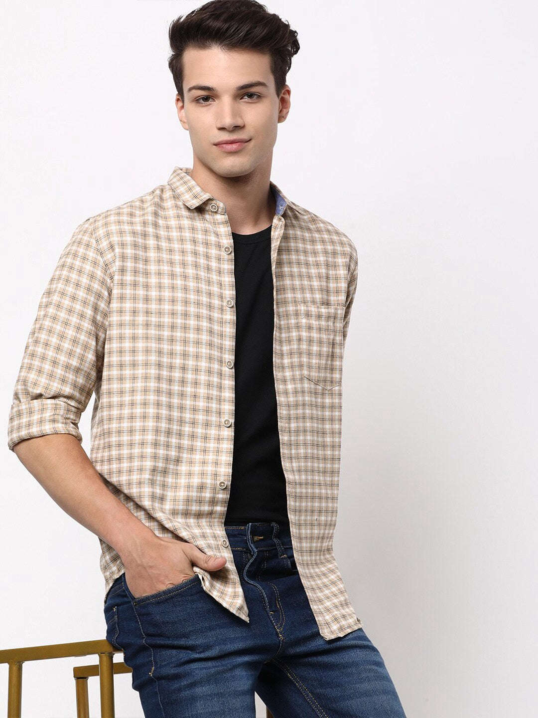 Shop Men Checkered Shirt Online.