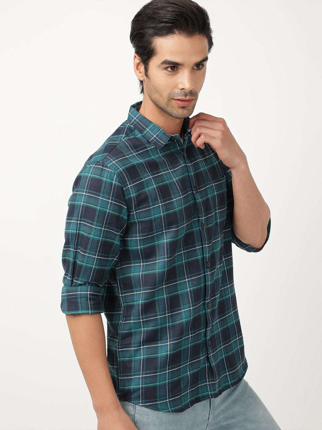 Shop Men Checkered Shirt Online.