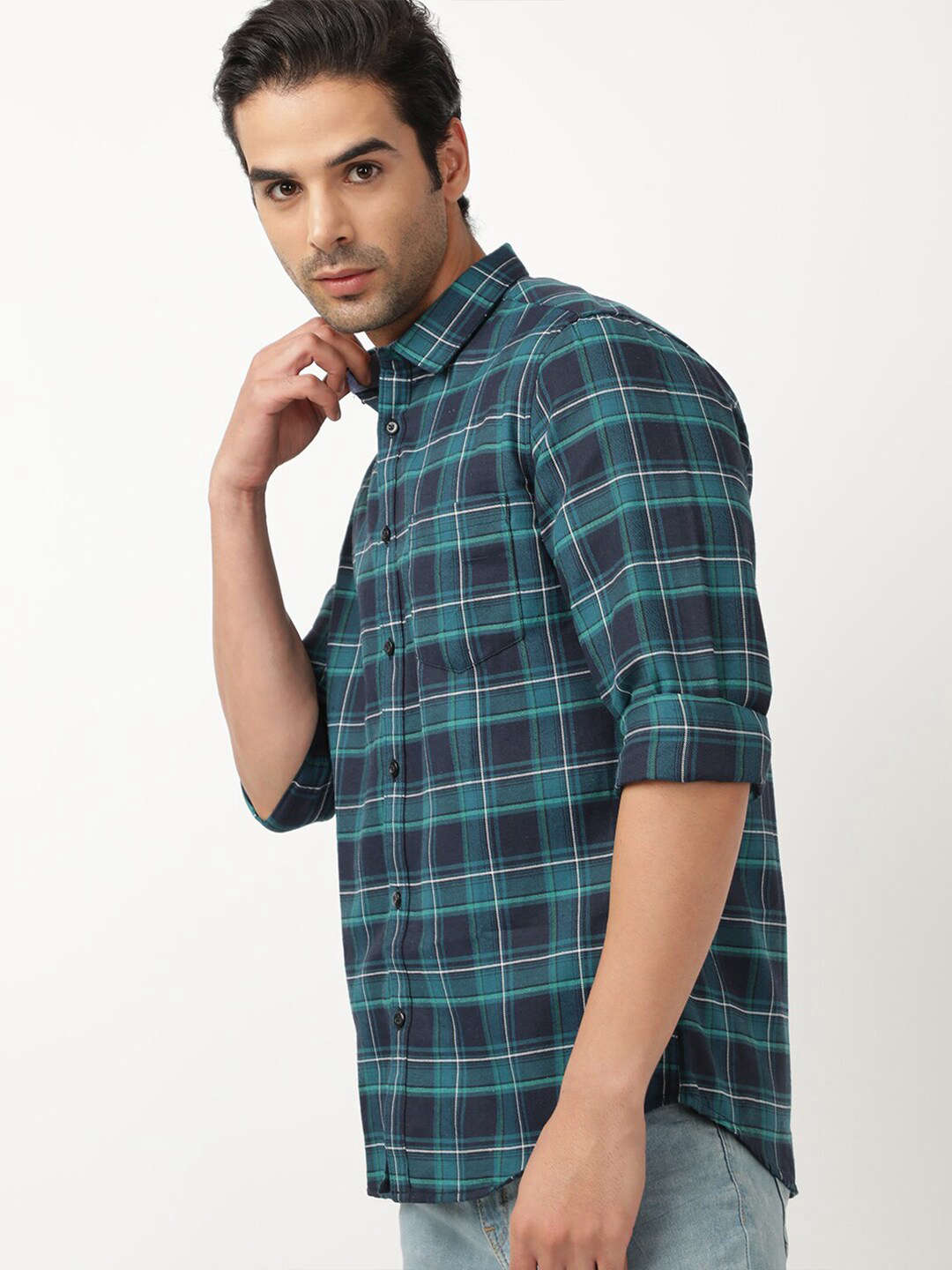 Shop Men Checkered Shirt Online.