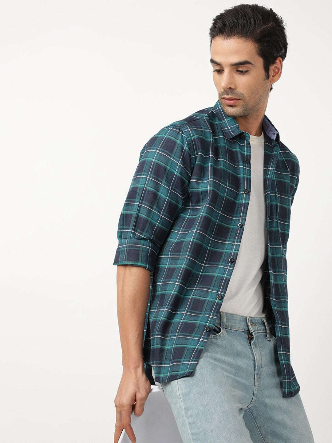 Shop Men Checkered Shirt Online.