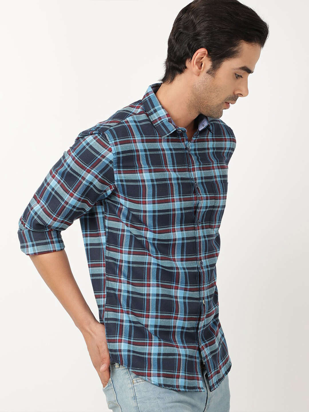 Shop Men Checkered Shirt Online.