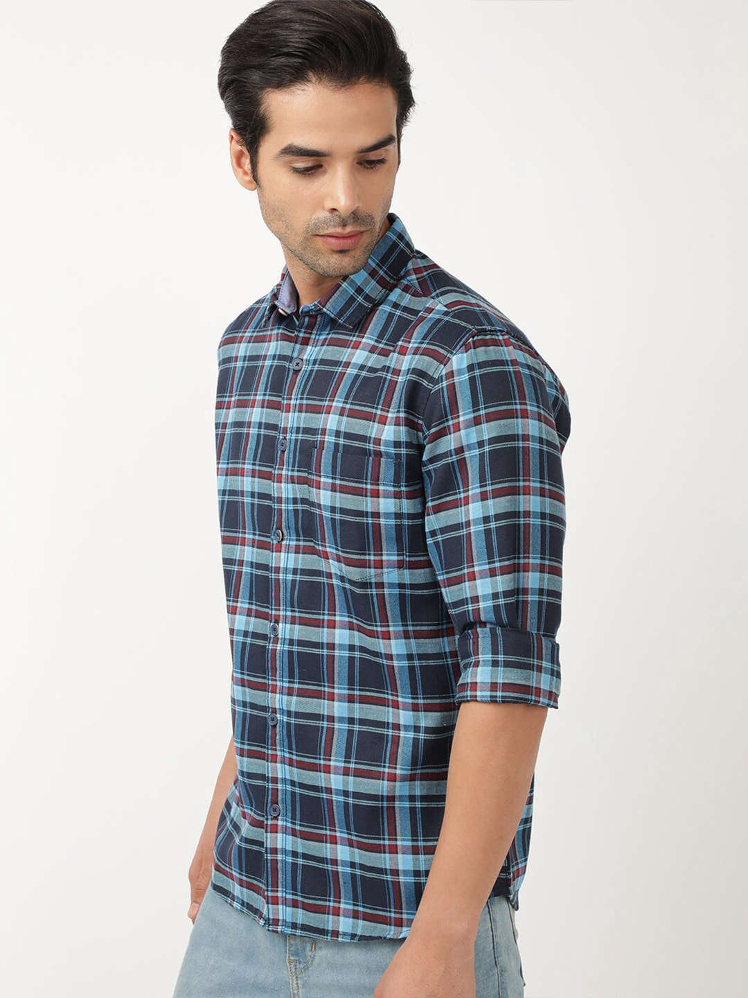 Shop Men Checkered Shirt Online.