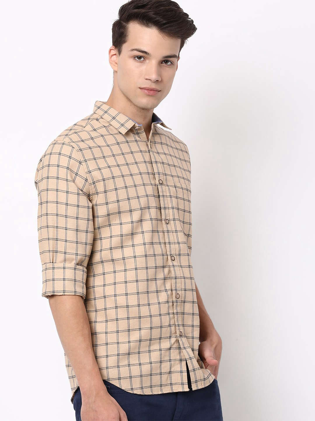 Shop Men Checkered Shirt Online.