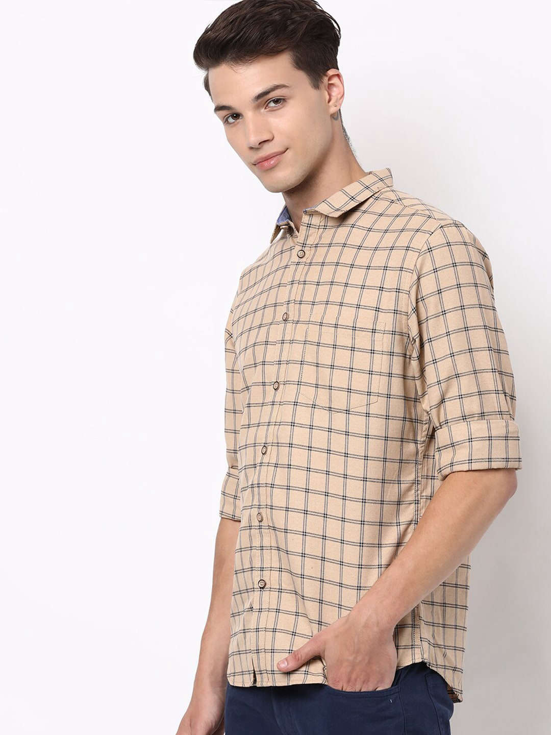 Shop Men Checkered Shirt Online.