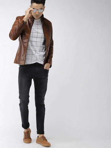 Shop Men Solid Jacket Online.