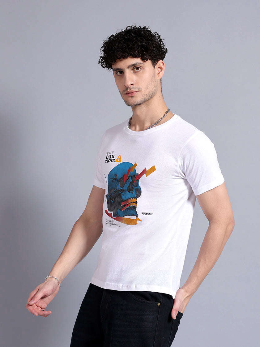 Shop Men Placement Printed T-Shirt Online.