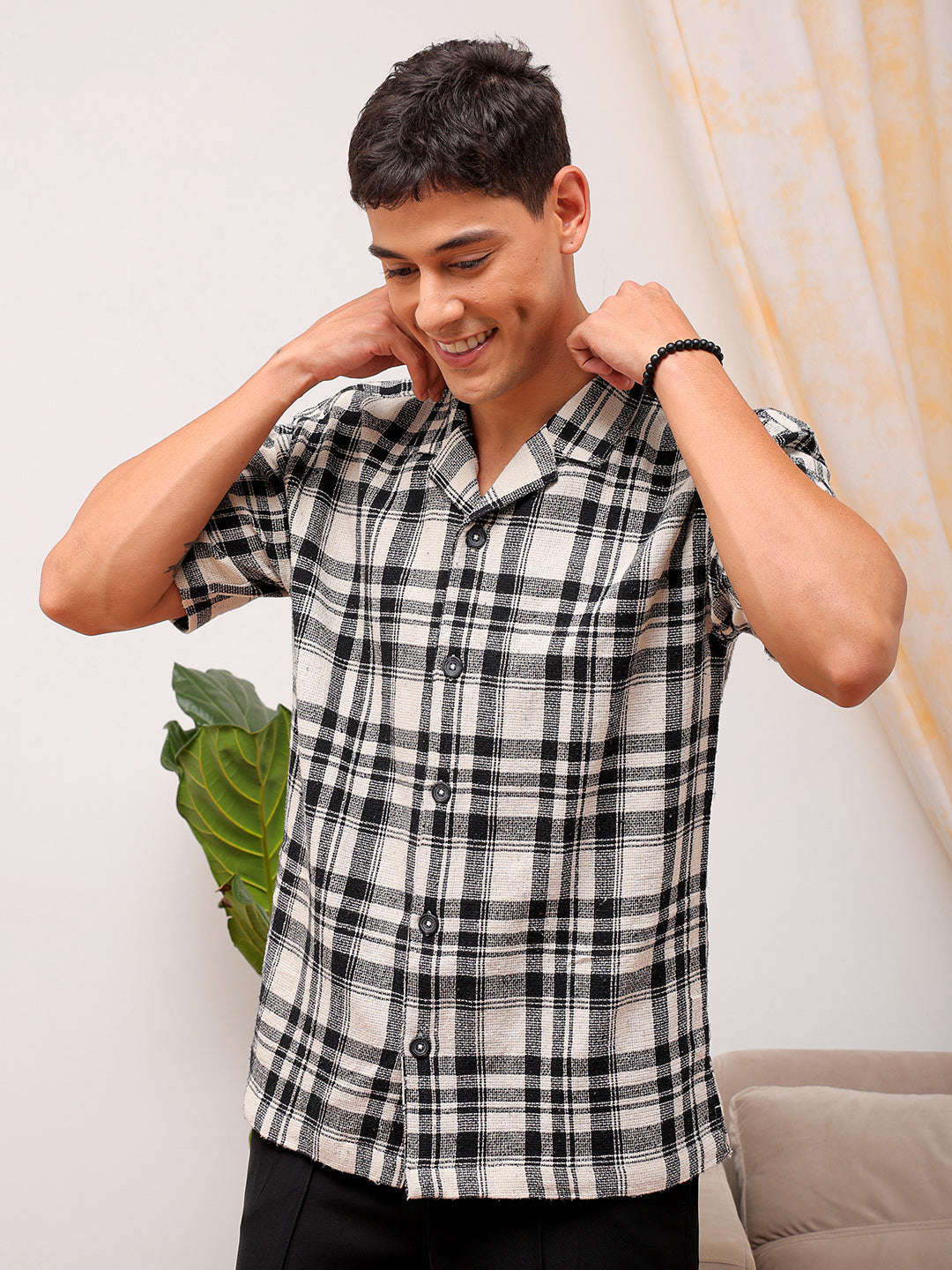 Shop Men Checked Shirt Online.