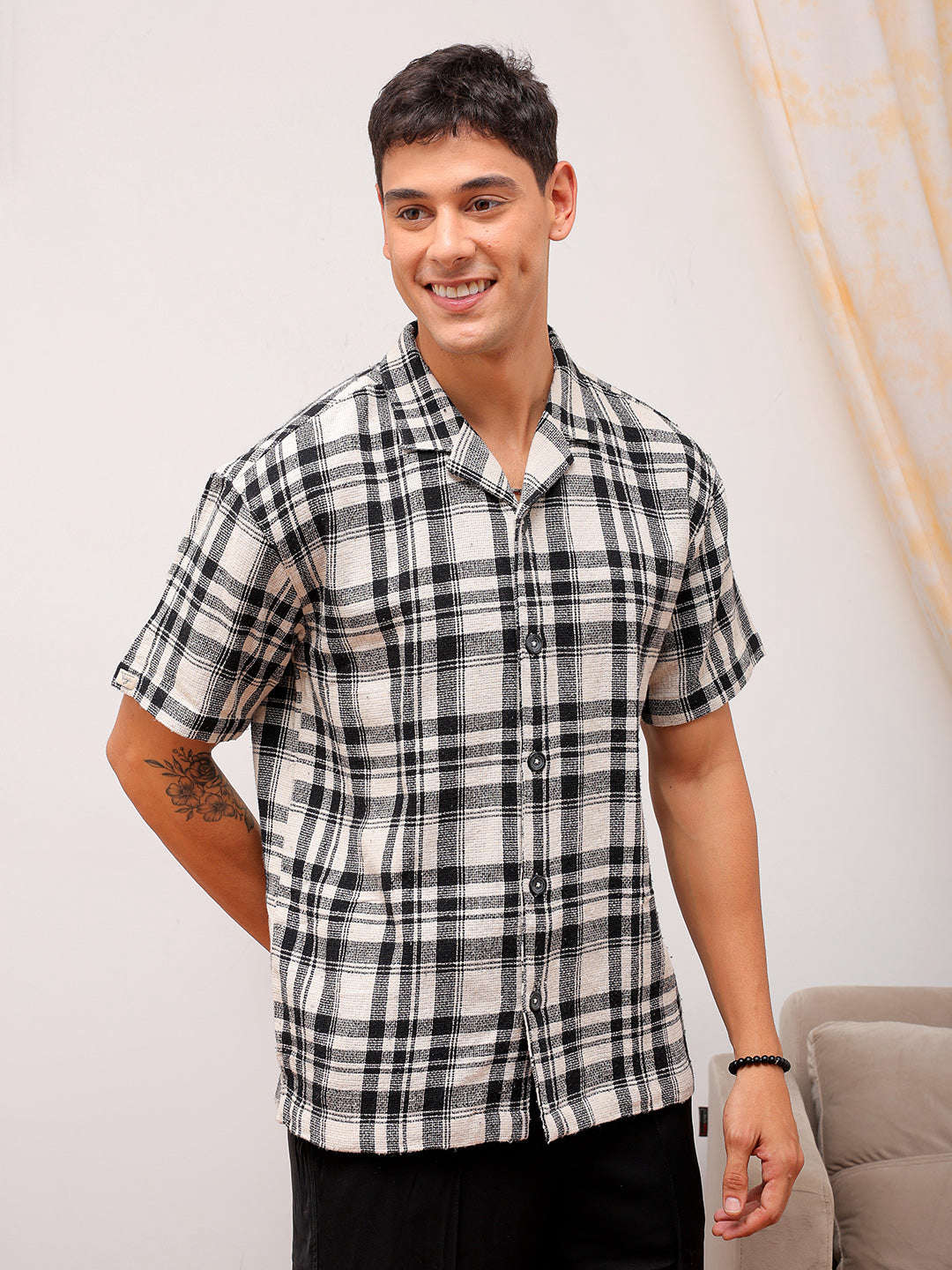 Shop Men Checked Shirt Online.