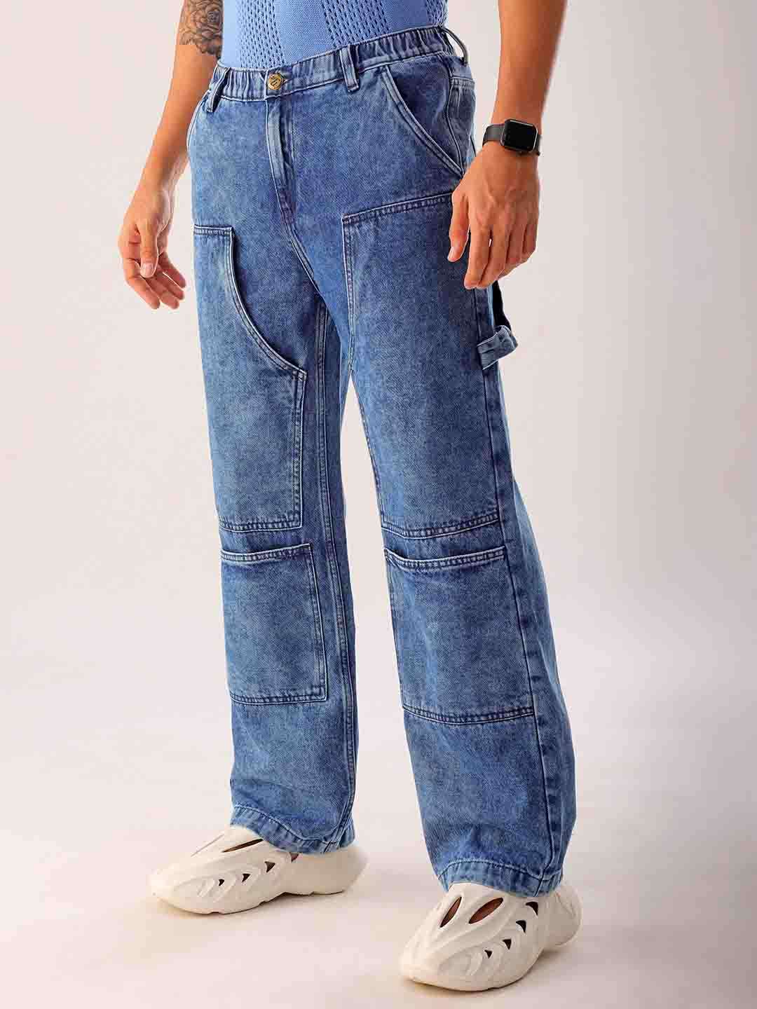 Shop Men Blue G365 Relaxed Fit Carpenter Jeans Online.