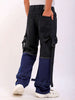 Shop Men Colourblock Relaxed Fit Zip-Off Convertible Jeans Online.
