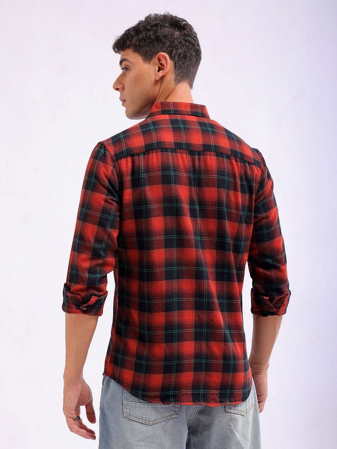 Shop Men Checked Shirt Online.