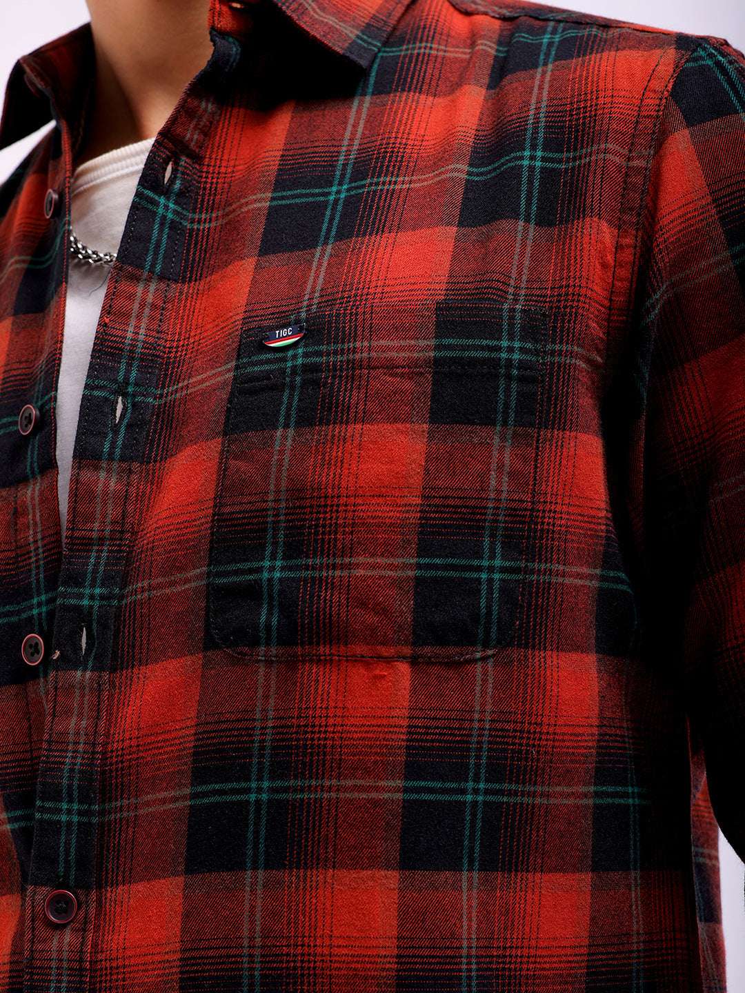 Shop Men Checked Shirt Online.