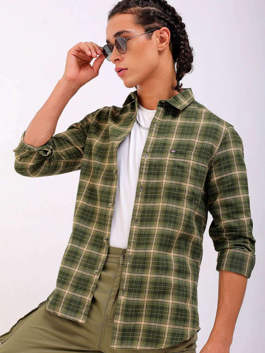 Shop Men Checked Shirt Online.