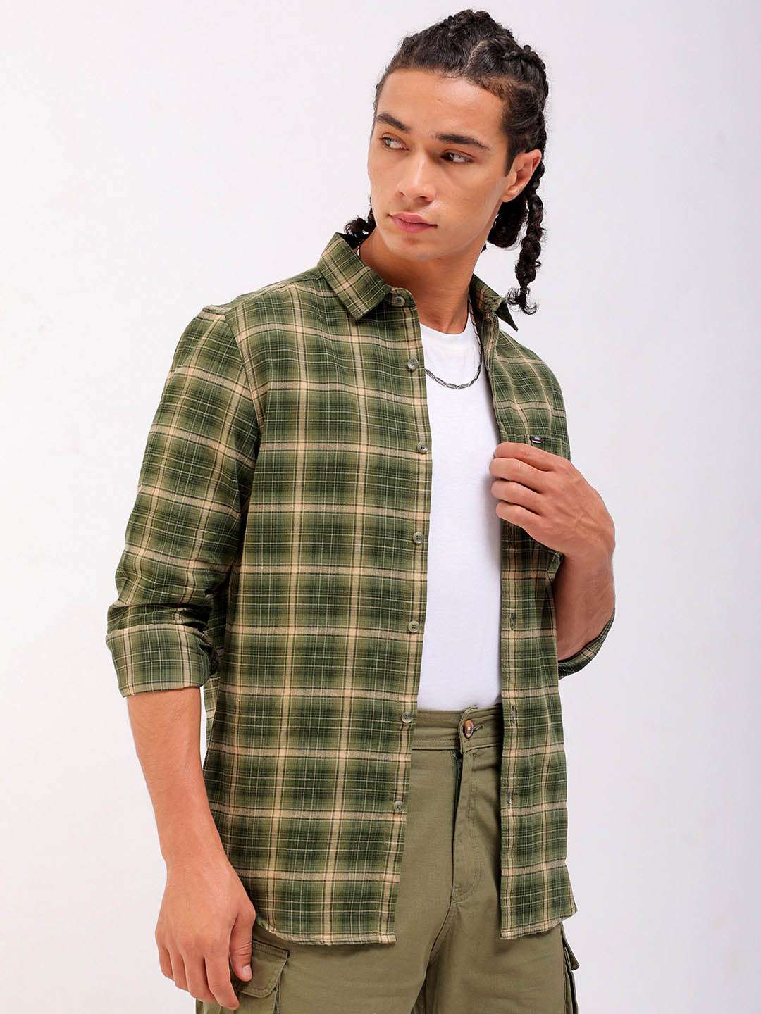 Shop Men Checked Shirt Online.