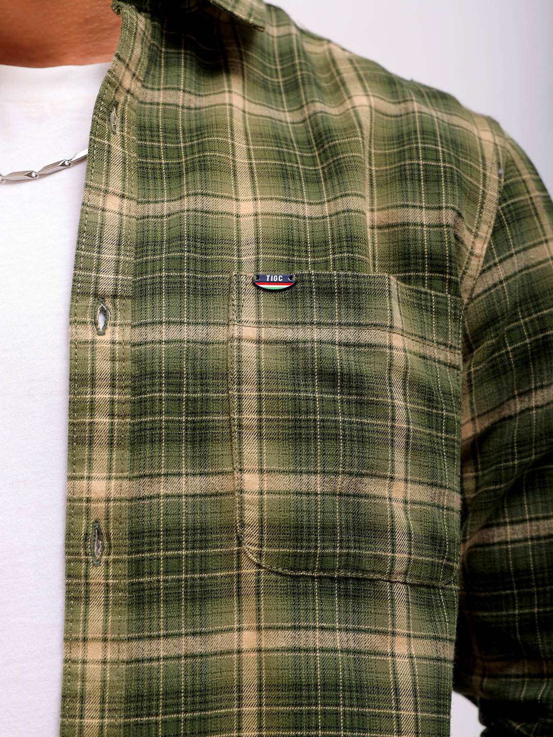 Shop Men Checked Shirt Online.