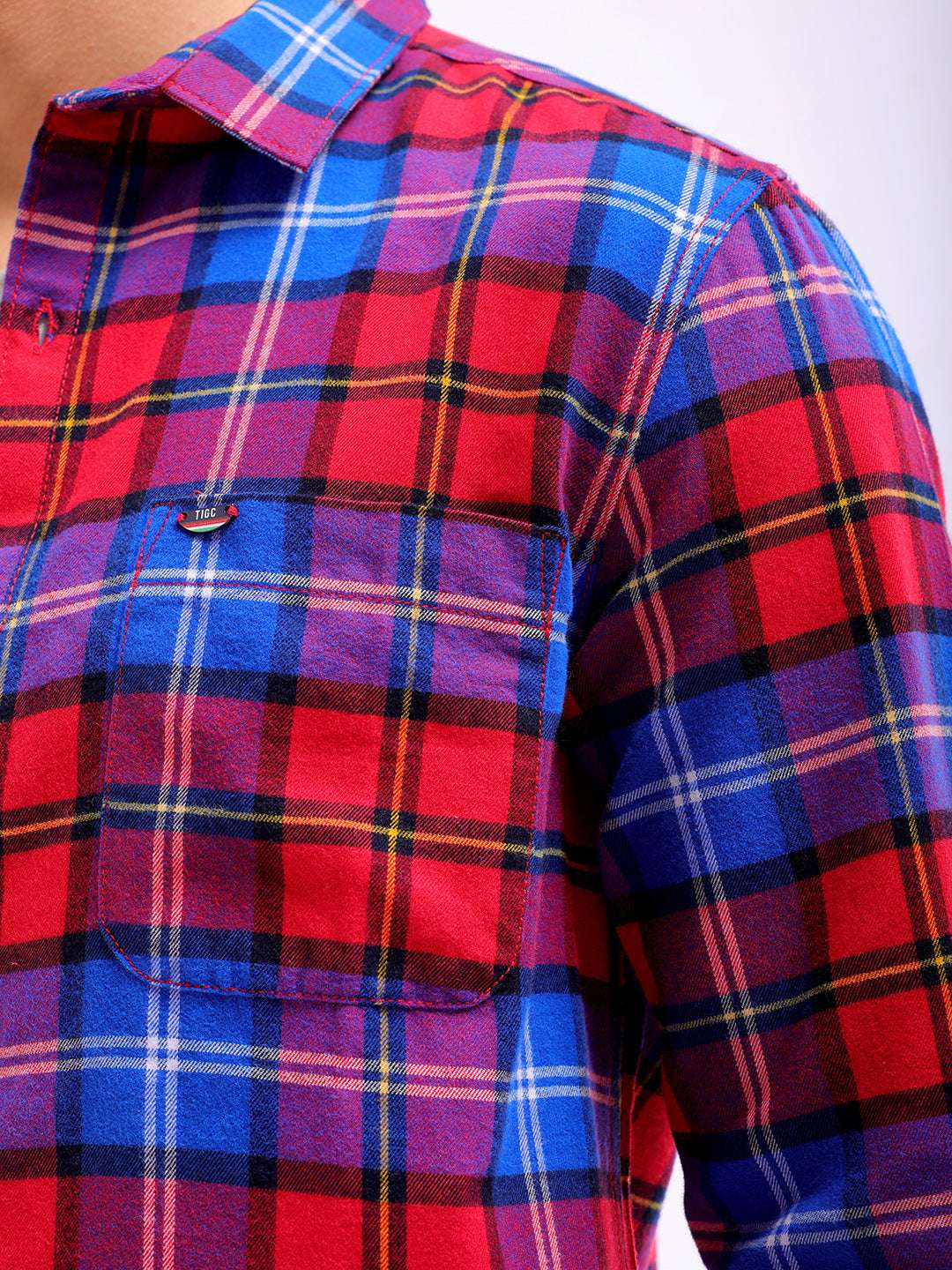 Shop Men Checked Shirt Online.