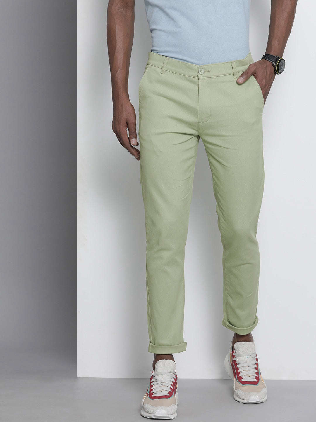 Shop Men Solid Chino Online.