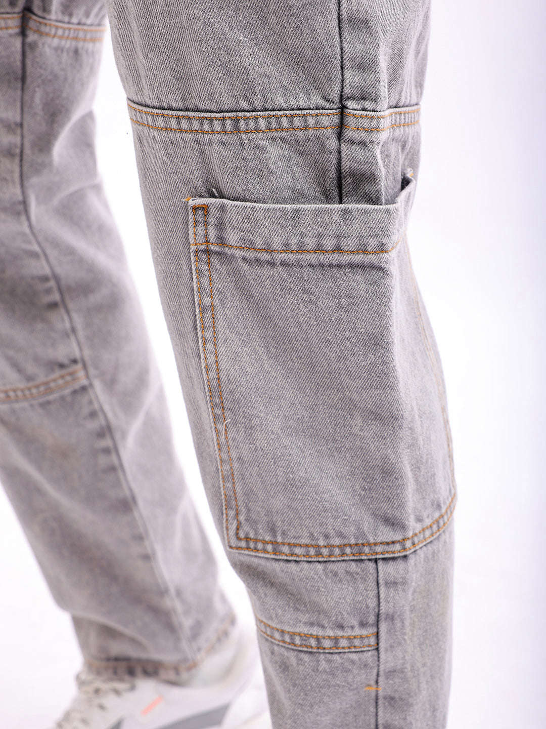 Shop Men's Solid Dad Fit Jeans Online.