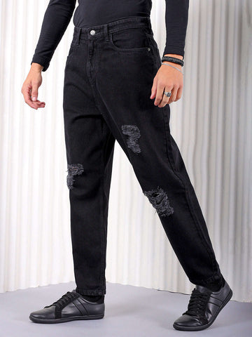 Shop Men Distressed G367 Loose Tapered Jeans Online.