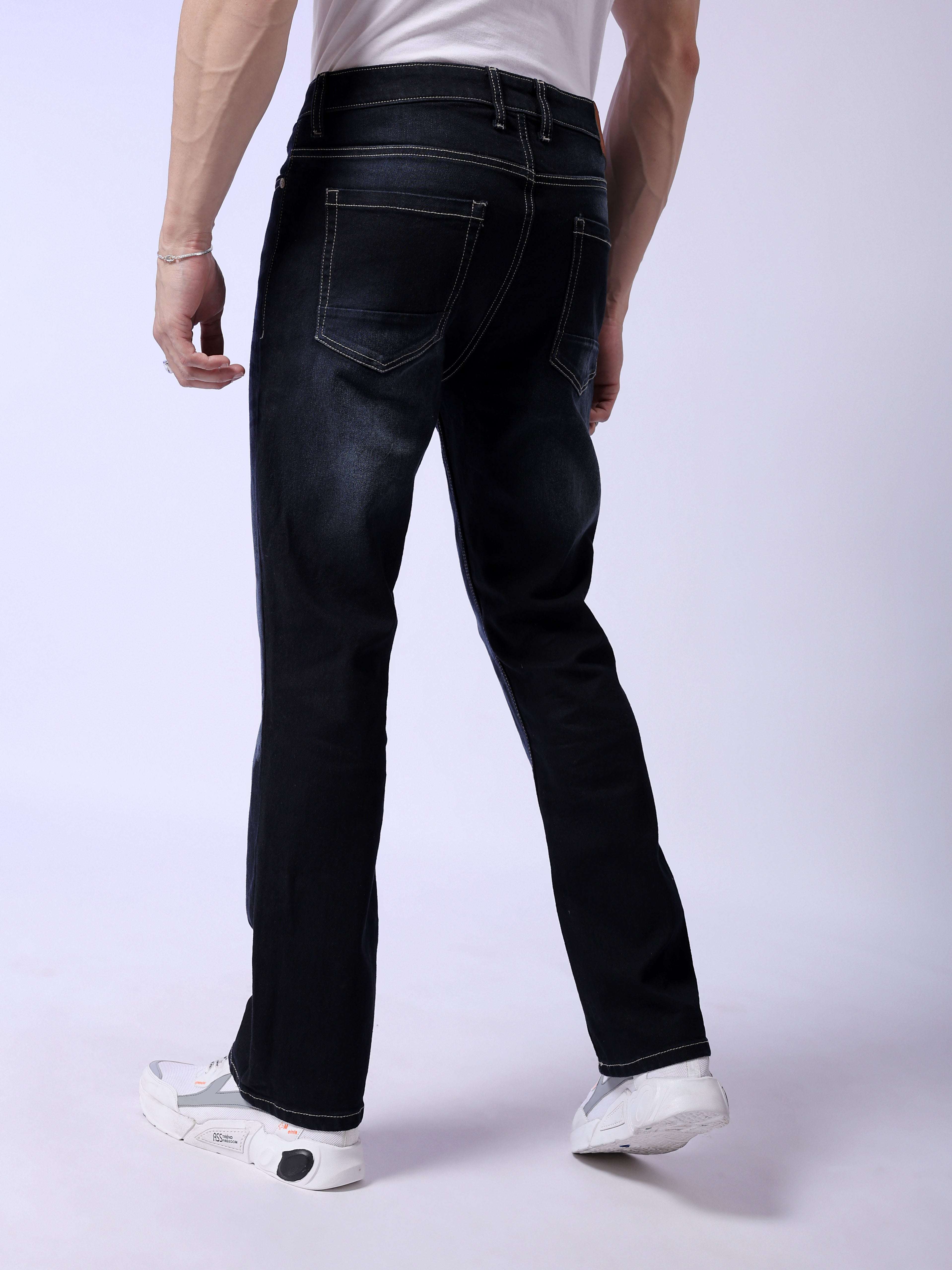 Shop Men Solid Bootcut Jeans Online.