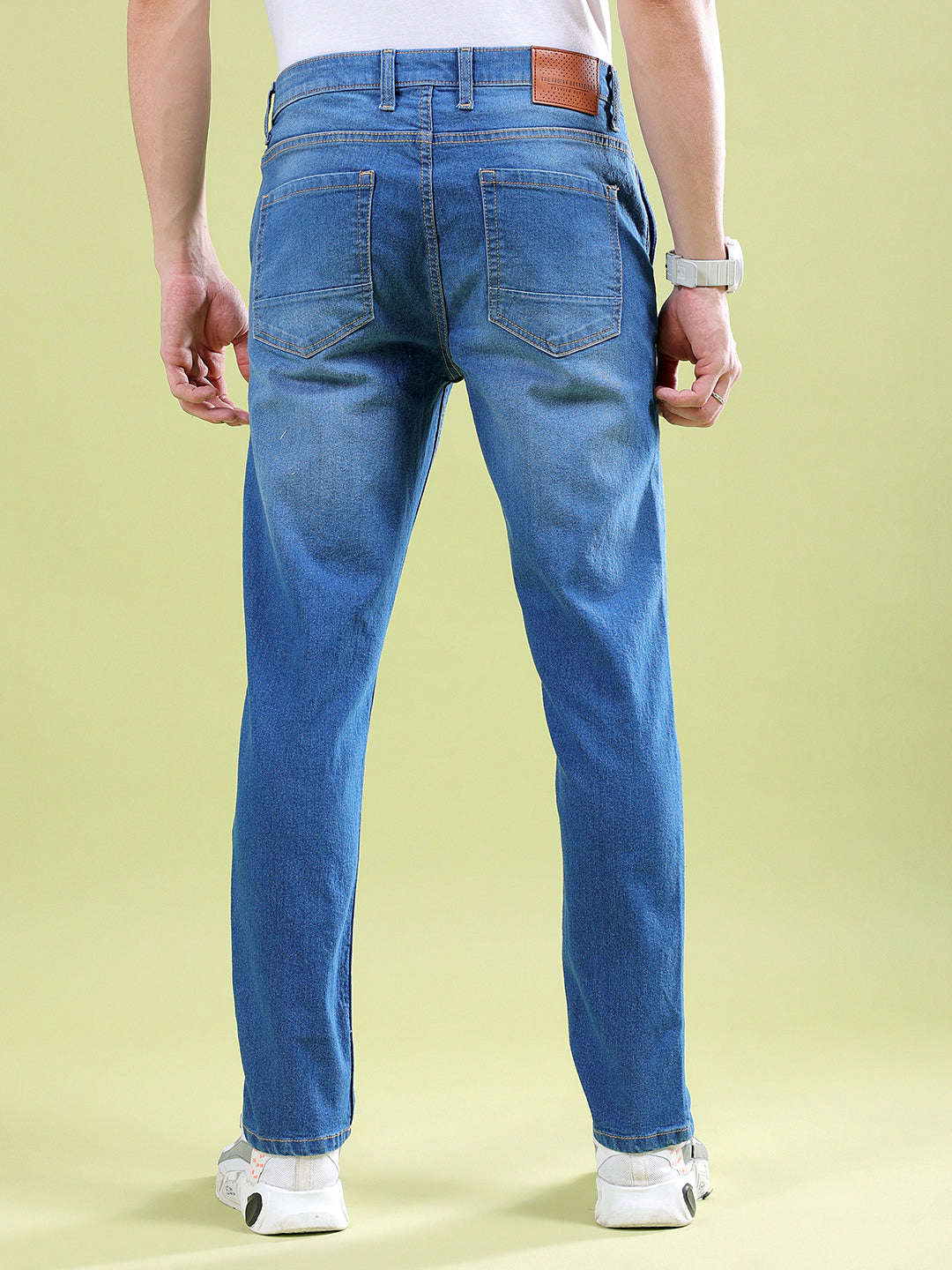 Shop Men Solid Slim Fit Jeans Online.