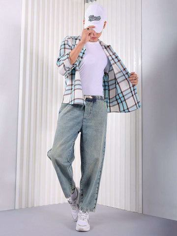 Shop Men's Solid Loose Fit Jeans Online.