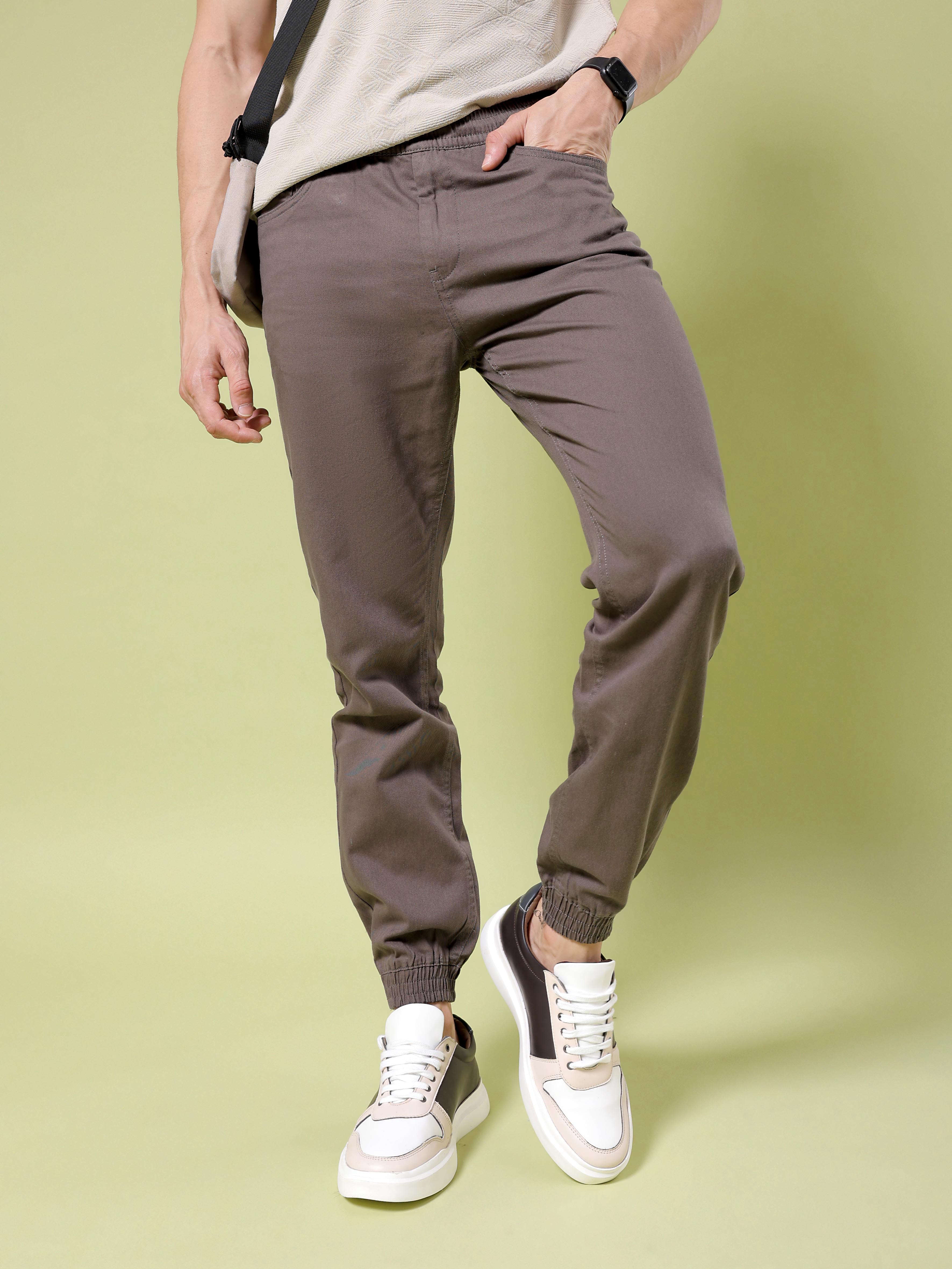 Shop Men Solid Slim Fit Jogger Online.