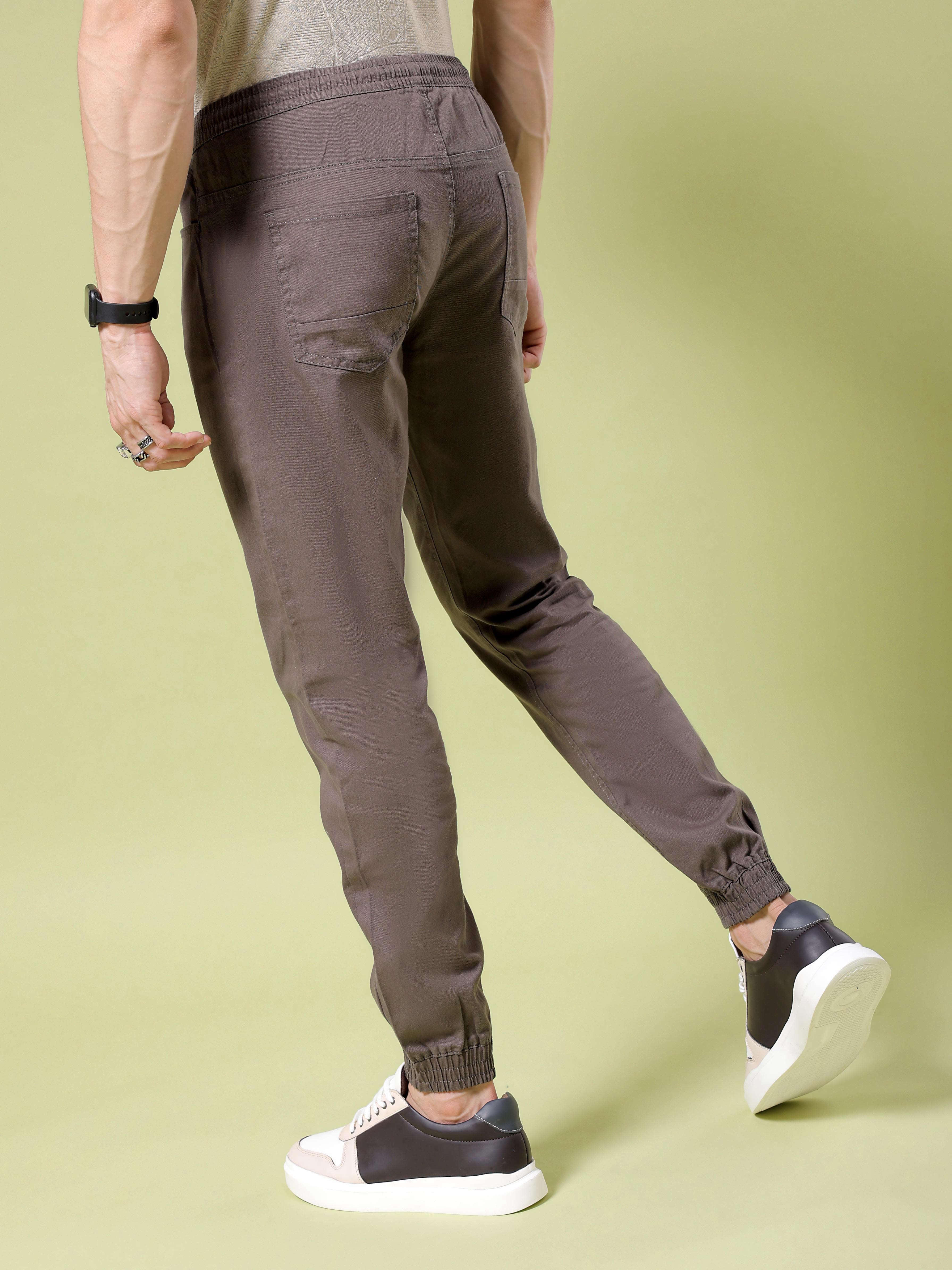 Shop Men Solid Slim Fit Jogger Online.