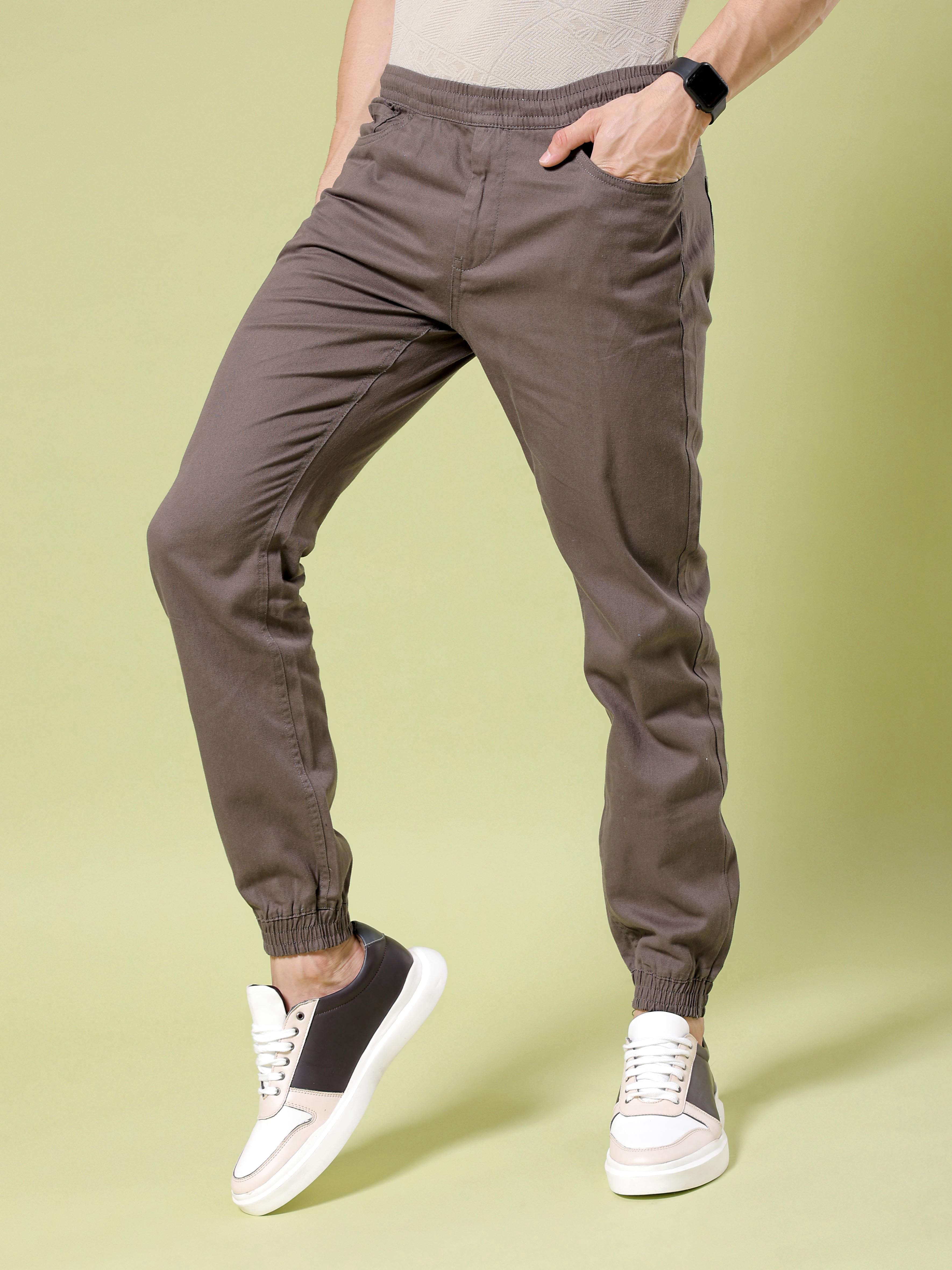 Shop Men Solid Slim Fit Jogger Online.