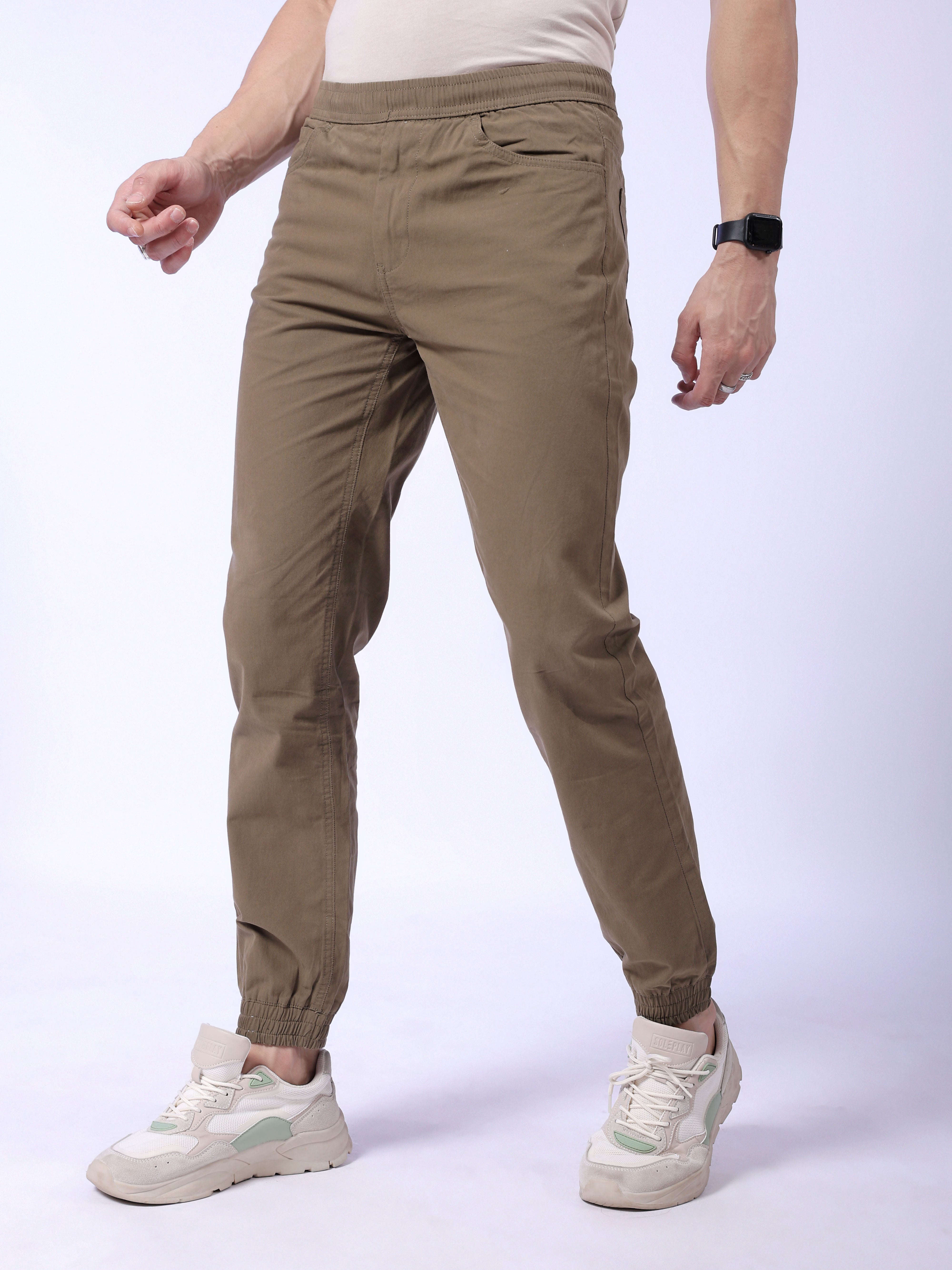 Shop Men Solid Slim Fit Jogger Online.