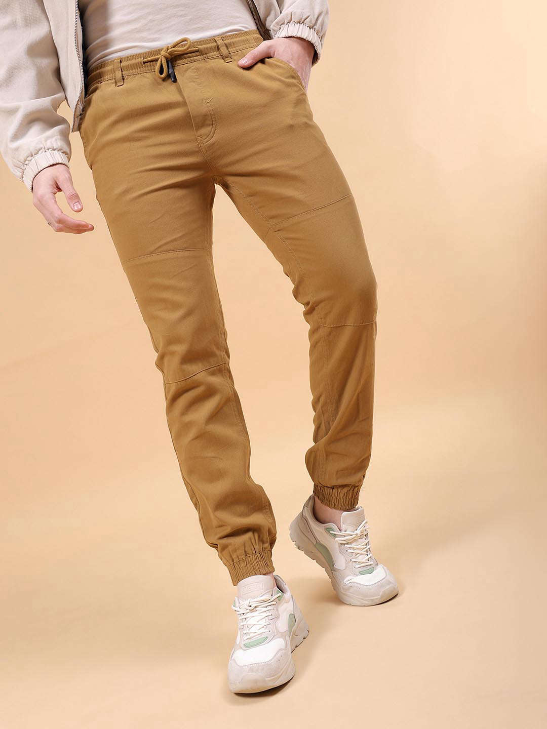 Shop Men Solid Slim Fit Jogger Online.